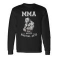 犬のmmaファイター フリーファイティングピットブル 長袖Tシャツ ギフトのアイデア