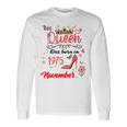 1975年11月 誕生日 この女王は1975年11月に生まれました 長袖Tシャツ ギフトのアイデア