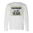 63歳の伝説、63歳の誕生日、ついに63歳 長袖Tシャツ ギフトのアイデア