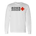 Boner Donor ラウンチ ハロウィン 長袖Tシャツ ギフトのアイデア