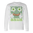 Bruh Green Face Eggs And Bacon Ham 朝食 聖パトリックズ 長袖Tシャツ ギフトのアイデア