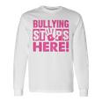 Bullyingtop Here ピンクシャツデー 長袖Tシャツ ギフトのアイデア