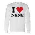 I Heart Nene 名 I Love パーソナライズ 長袖Tシャツ ギフトのアイデア