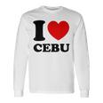 I Love Cebu フィリピン フィリピン人 長袖Tシャツ ギフトのアイデア
