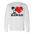 I Love Hawaii ハワイアンハートパーム レディース メンズ ボーイズ ガールズ 長袖Tシャツ ギフトのアイデア