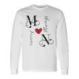 M & N カップル イニシャル 結婚式 記念日 新築祝い 長袖Tシャツ ギフトのアイデア