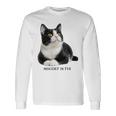 Mischief In Fur 猫写真 ハチワレ猫 黒白猫 猫好き ネタ 猫しもべ 猫飼い 猫依存症 長袖tシャツ 長袖Tシャツ ギフトのアイデア