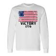 Victory 1776 愛国的 ベッツィー・ロス アメリカ国旗 星13個 長袖Tシャツ ギフトのアイデア