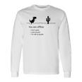 You Are Offline Low Resolution Pixel Dinosaurcreen 長袖Tシャツ ギフトのアイデア