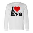 アイ・ラブ・ハート・エヴァ 長袖Tシャツ ギフトのアイデア