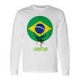 カポエイラ ブラジル国旗 長袖Tシャツ ギフトのアイデア