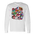 カントリーボールまたはポーランドボールの各国のグループ写真 長袖Tシャツ ギフトのアイデア