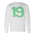 ナンバー19シャツ レトロユニフォーム ヨーロッパスタイル バックプリントジャージ 長袖Tシャツ ギフトのアイデア