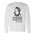 フリードリヒ・ニーチェ哲学 ドイツ哲学 長袖Tシャツ ギフトのアイデア