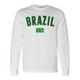 ブラジルシャツ メンズ レディース キッズ ブラジル サッカーファン 長袖Tシャツ ギフトのアイデア
