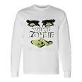 ホワイトゾンビ映画ポスター 長袖Tシャツ ギフトのアイデア