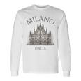 ミラノ イタリア ドゥオーモ 大聖堂 建築 イタリア 長袖Tシャツ ギフトのアイデア