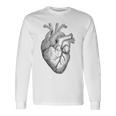 解剖学的に正しい人間の心臓tem Aorta Cardio 長袖Tシャツ ギフトのアイデア