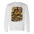 還暦 祝い 60歳 1966 丙午 火の馬 和風 和柄 馬 波 炎 記念 長袖Tシャツ ギフトのアイデア