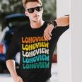 70S Longview 70年代のロングビュー 長袖tシャツ 長袖Tシャツ 彼への贈り物