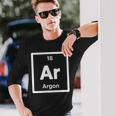 Argon Ar 元素周期表 サイエンスギフト 長袖Tシャツ 彼への贈り物