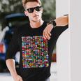 Banderas Del Mundo Banderas Internacionales Banderas De País Para Niños Camiseta de manga larga Regalos para él