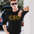 Ceo チーフエンターテインメントオフィサー 長袖Tシャツ 彼への贈り物