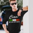 Ciao Italia トリコローレ イタリア国旗 フィレンツェ フィレンツェ イタリア 長袖tシャツ 長袖Tシャツ 彼への贈り物