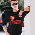 Cpr インストラクターシャツ Ems ボランティア ナースライフセーバー ギフト 長袖tシャツ 長袖Tシャツ 彼への贈り物