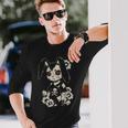 Creepy Bunny Rabbit Japanese Kawaii Manga Horror Goth Long Sleeve T-Shirt Gifts for Him