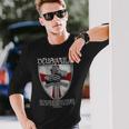 Deusult He Trains My Hands For War Templar Knights 長袖Tシャツ 彼への贈り物