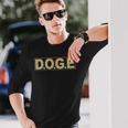 Doge DOGE 政府省 効率性 Meme 長袖Tシャツ 彼への贈り物