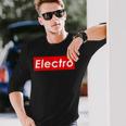 Electro Electronic House Music Edm Electro Mix 長袖Tシャツ 彼への贈り物