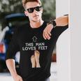 Este Hombre Ama Pies Pies Fetiche Diseño Para Hombre Camiseta de manga larga Regalos para él