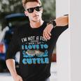 I'm Not A Fish When Iay I Love To Cuttlefish 長袖Tシャツ 彼への贈り物