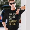 Garage Beer The Best Beer Drinking Mechanic Car Guy Vintage Long Sleeve T-Shirt Gifts for Him
