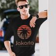 Jakarta インドネシア ジャカルタ 長袖Tシャツ 彼への贈り物