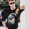 La Gran Ola Japonesa Kanagawa La Gran Ola Japonesa Camiseta de manga larga Regalos para él