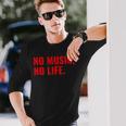 No Music No Life For All Music Lovers メンズレディース 長袖Tシャツ 彼への贈り物