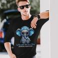 In November We Wear Blue Elephant Diabetes Awareness Long Sleeve T-Shirt Gifts for Him