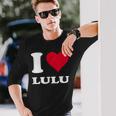 Red Heart I Love Lulu 長袖Tシャツ 彼への贈り物