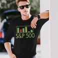 S&P 500 アメリカ株インデックス証券取引知識財務 長袖Tシャツ 彼への贈り物