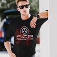 Scp、財団、血で 長袖tシャツ 長袖Tシャツ 彼への贈り物