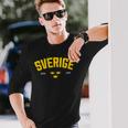 Sverige スウェーデン トレ クロナー スウェーデン ホリデー 長袖Tシャツ 彼への贈り物