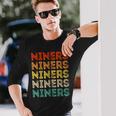 Vintage Retro Niners Retro Style 70S 80S First Name Long Sleeve T-Shirt Gifts for Him