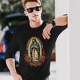 Virgen De Guadalupeirgen María Nuestraeñora De Guadalupe Camiseta de manga larga Regalos para él