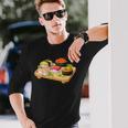 おもしろ寿司 かわいい かわいい 寝る食べ物 長袖Tシャツ 彼への贈り物