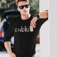 くりこ ギブミー睡眠 『Enoki』 きのこ シュール 男女兼用 グッズ 長袖Tシャツ 彼への贈り物