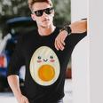 ゆで卵 朝食用卵 長袖Tシャツ 彼への贈り物