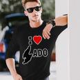 アイラブ・Sado 佐渡島 地図（I Love ハート）【47都道府県】Jimo-T ジモティ お土産 面白 長袖Tシャツ 彼への贈り物